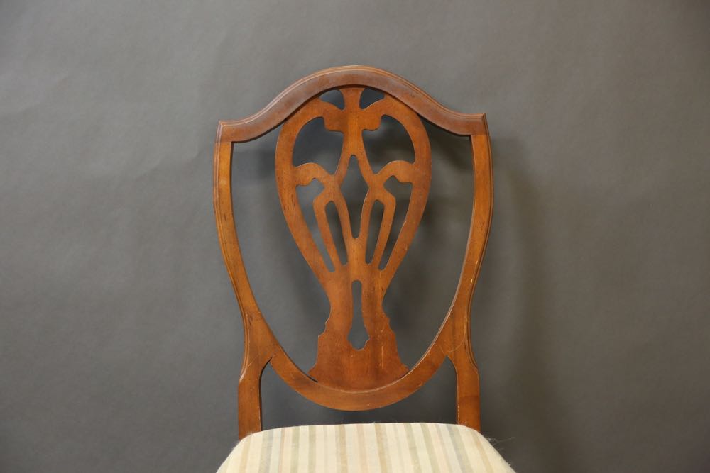 Four Reproduction Hepplewhite Style Dining Chairs