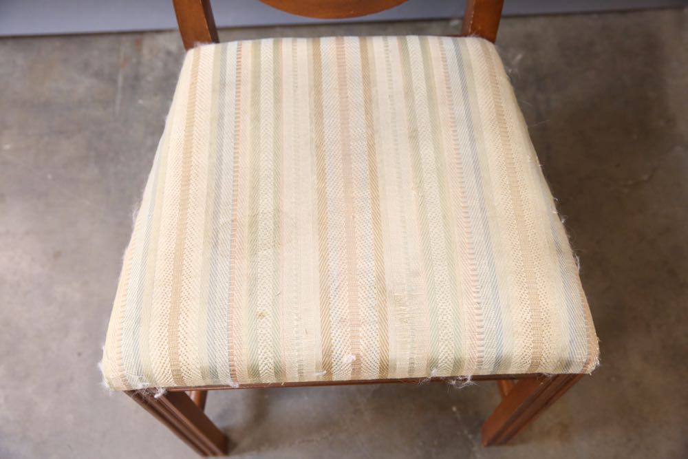 Four Reproduction Hepplewhite Style Dining Chairs