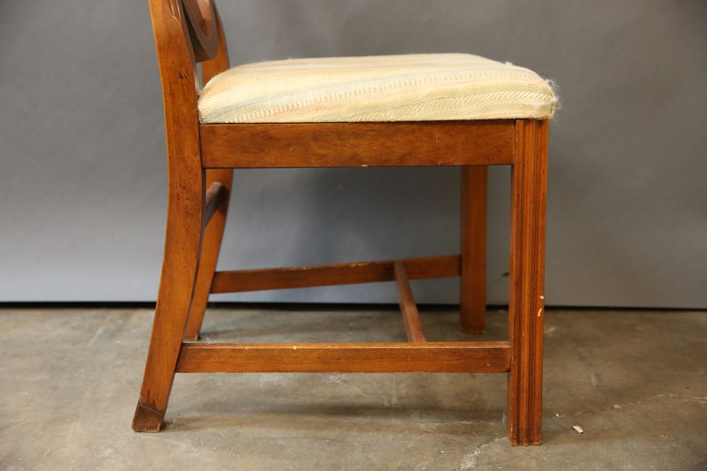 Four Reproduction Hepplewhite Style Dining Chairs