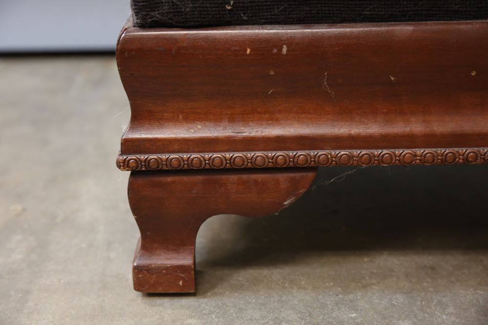 Vintage Needlepoint Footstool