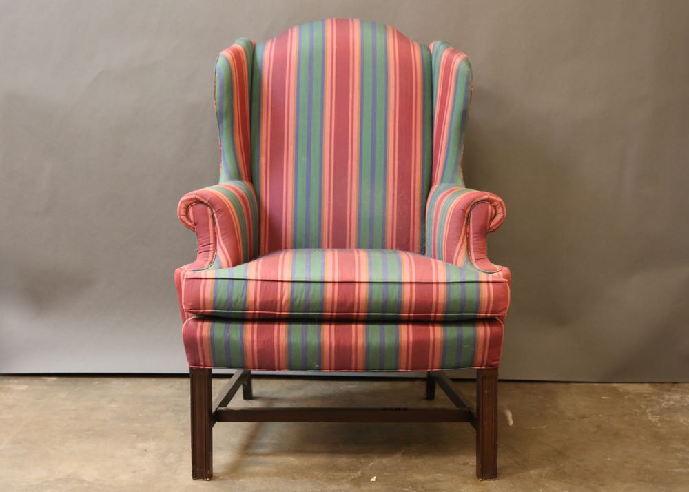 Upholstered Wing Back Chair