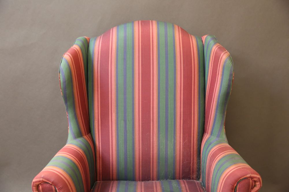 Upholstered Wing Back Chair
