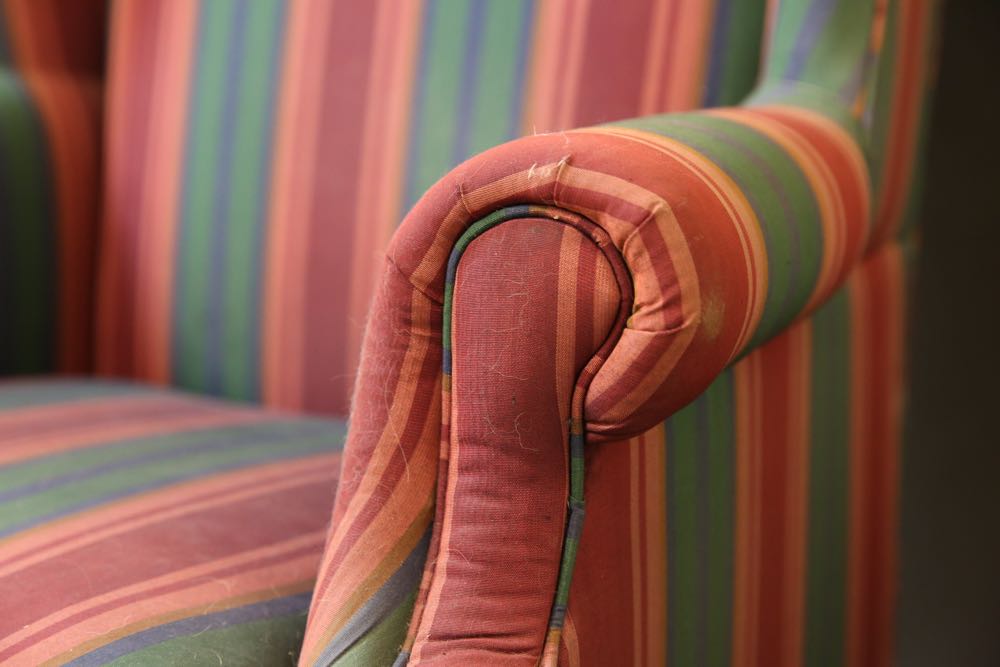 Upholstered Wing Back Chair