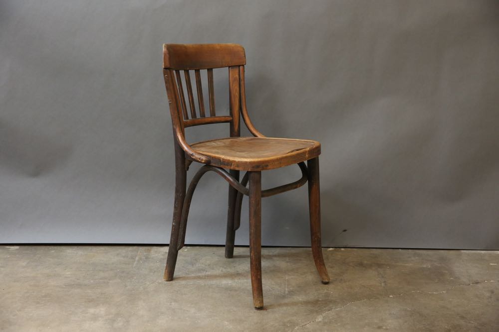 Three Vintage Wooden Side Chairs