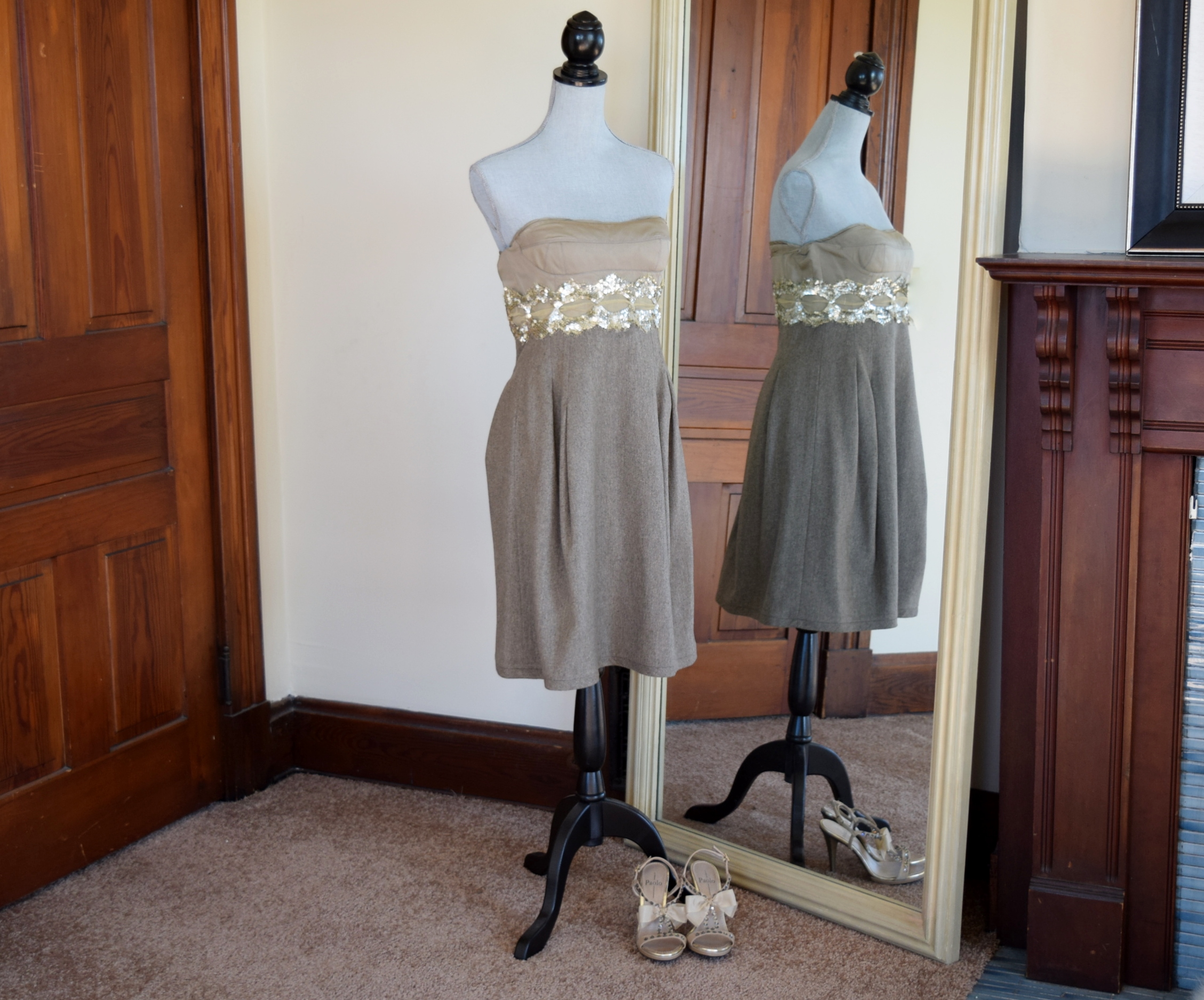 Designer Lida Baday Dress and Paolo Shoes