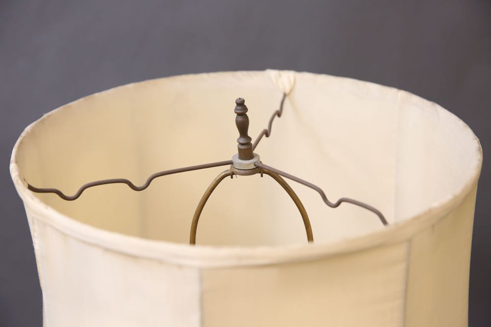 Vintage Painted Glass Lamp