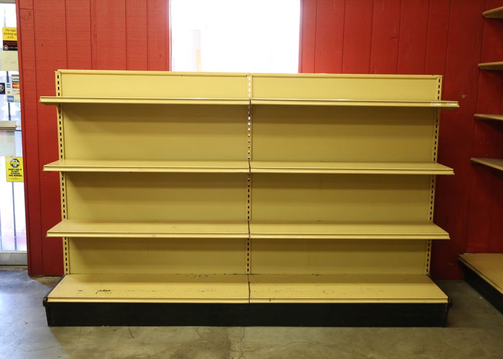 Two Large Metal Shelving Units