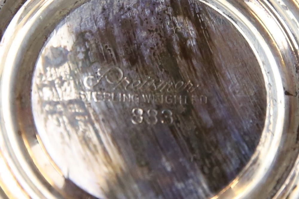 Sterling Silver Bowl and Weighted Sterling Footed Bowl