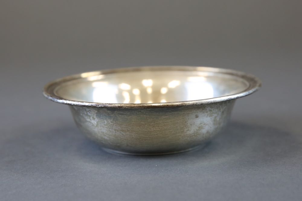 Sterling Silver Bowl and Weighted Sterling Footed Bowl