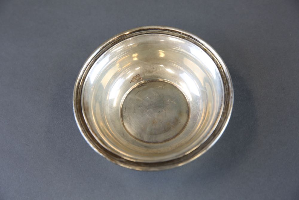 Sterling Silver Bowl and Weighted Sterling Footed Bowl