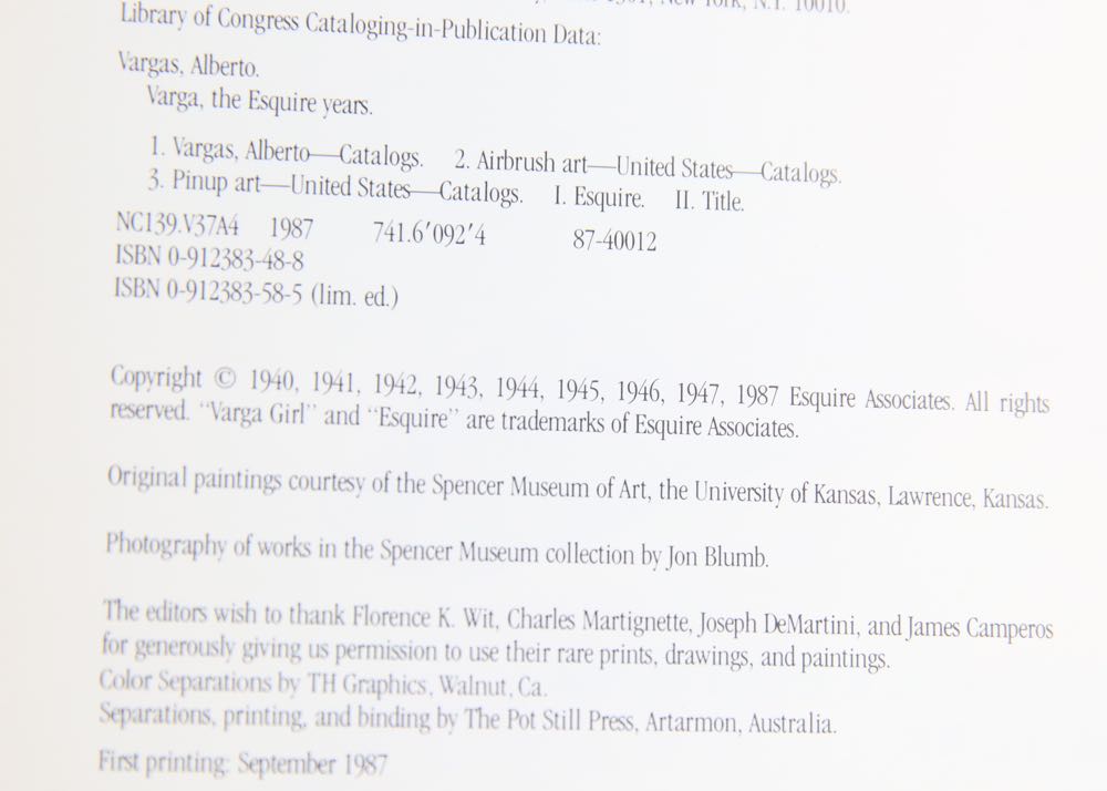 _Varga-The Esquire Years A Catalogue Raisonne_