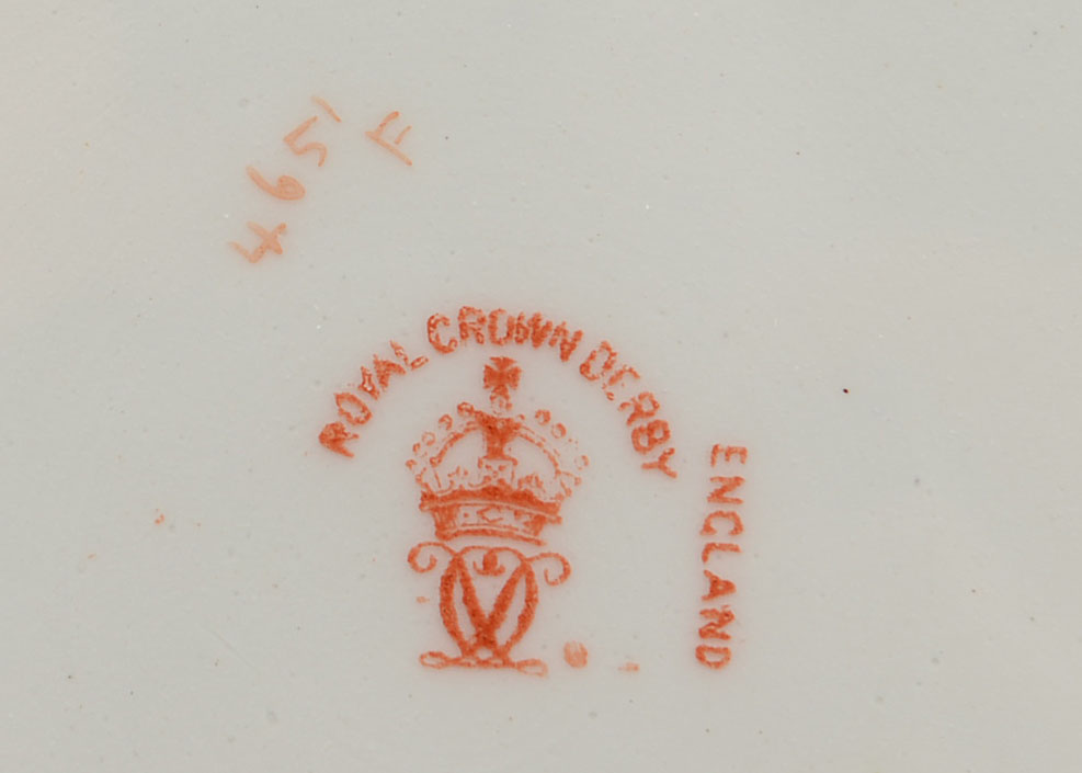 Set of Twelve Royal Crown Derby China Dinner Plates