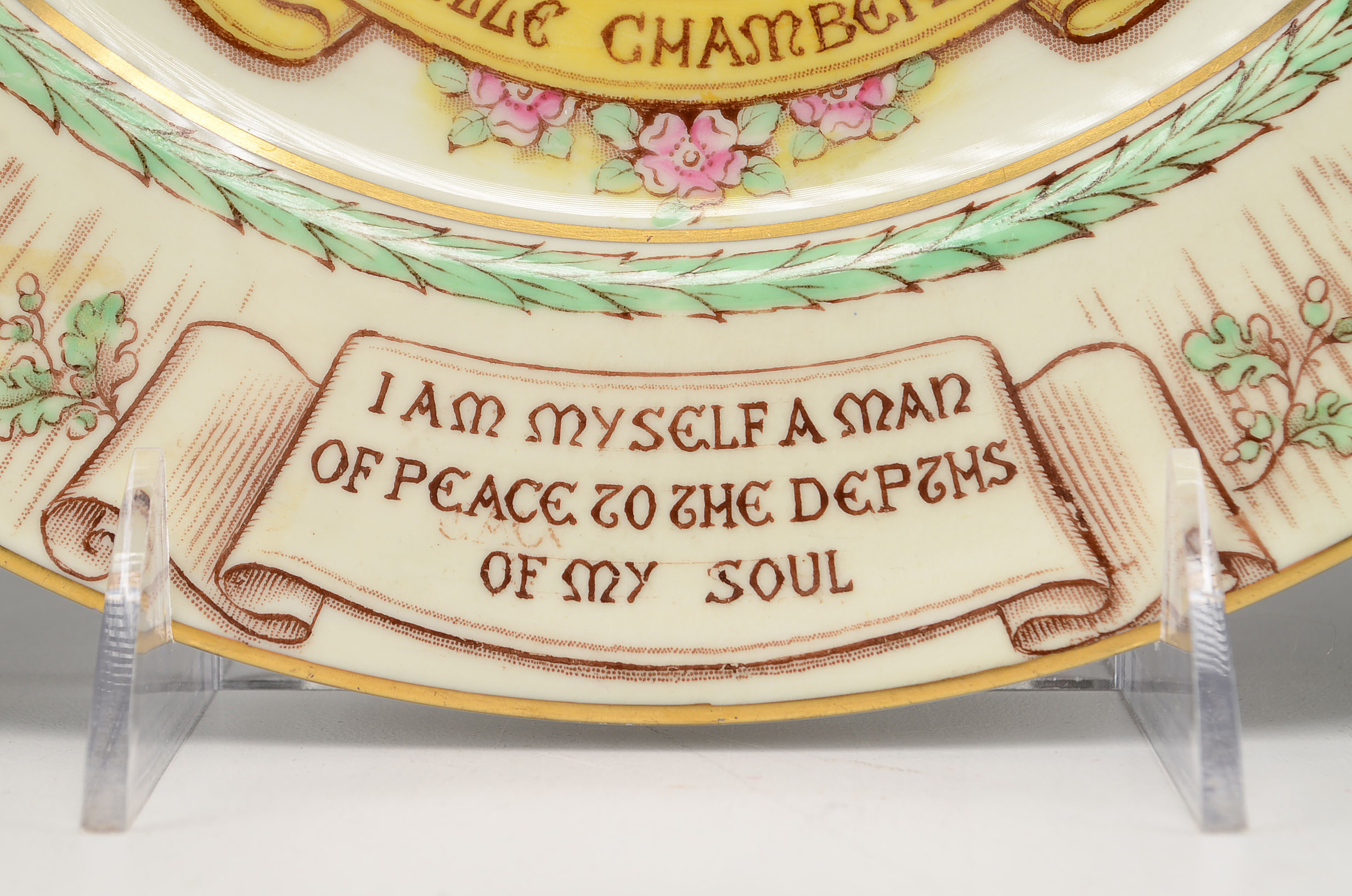 Rare 1938 Chamberlain Peace Conference at Munich Commemorative Plate