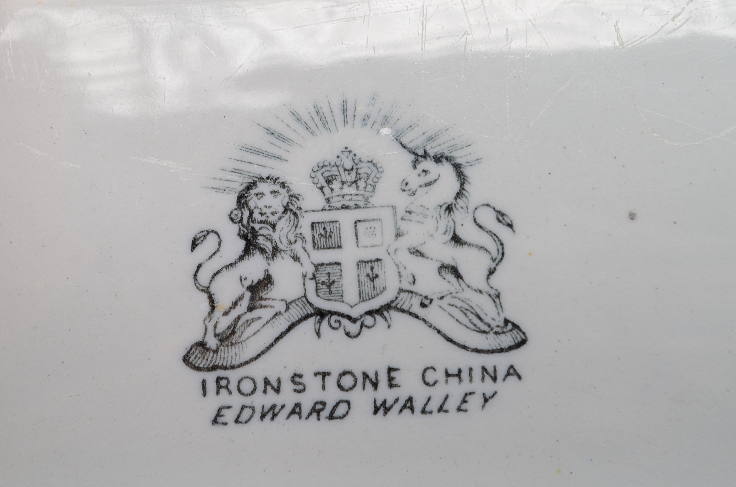 Antique English Edward Walley Ironstone Platter