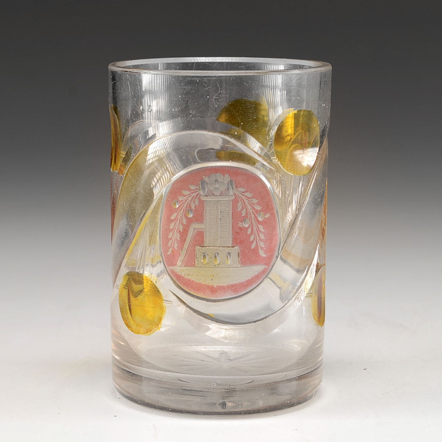 Antique Bohemian Cabinet Glass