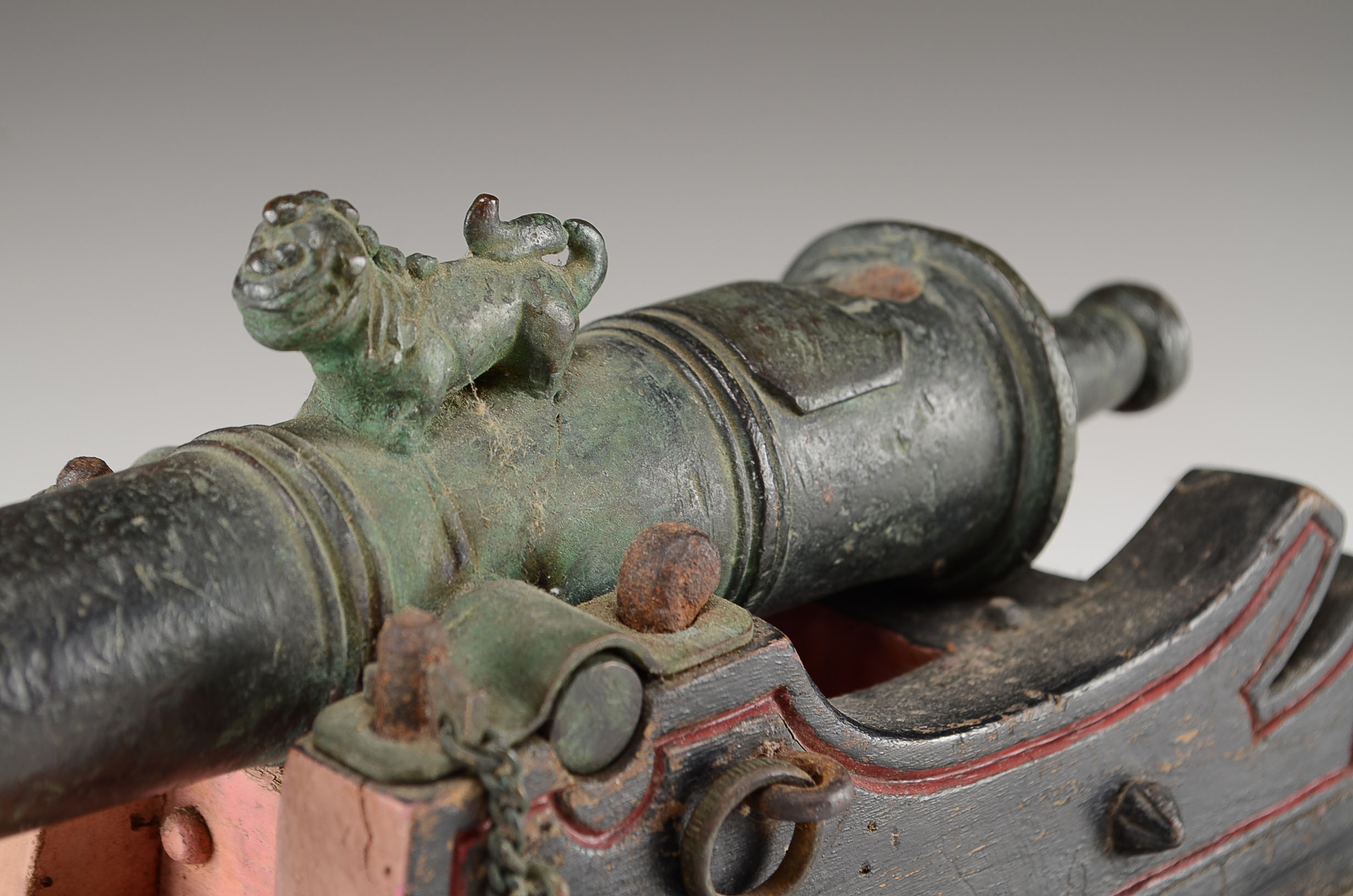 19th Century Chinese Bronze Cannon Model