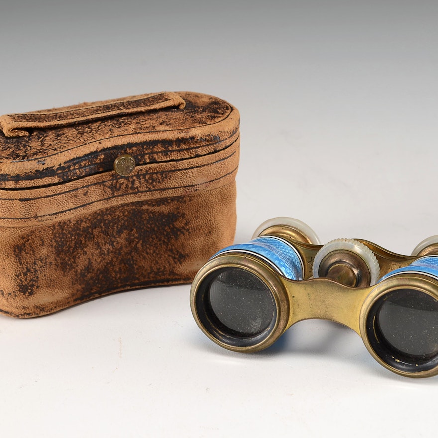 French Enameled Opera Glasses