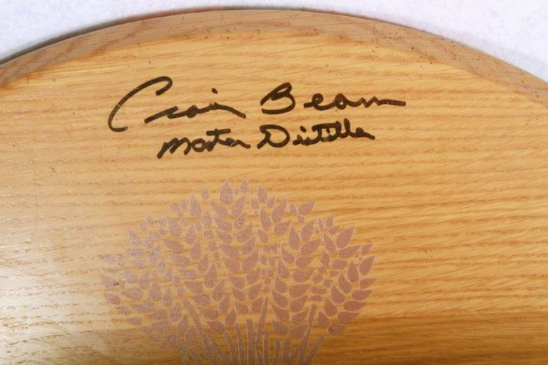 Signed Bernheim Original Whiskey Barrel Head