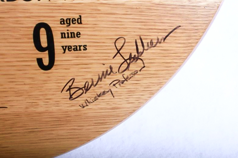 Signed Knob Creek Bourbon Whiskey Barrel Head