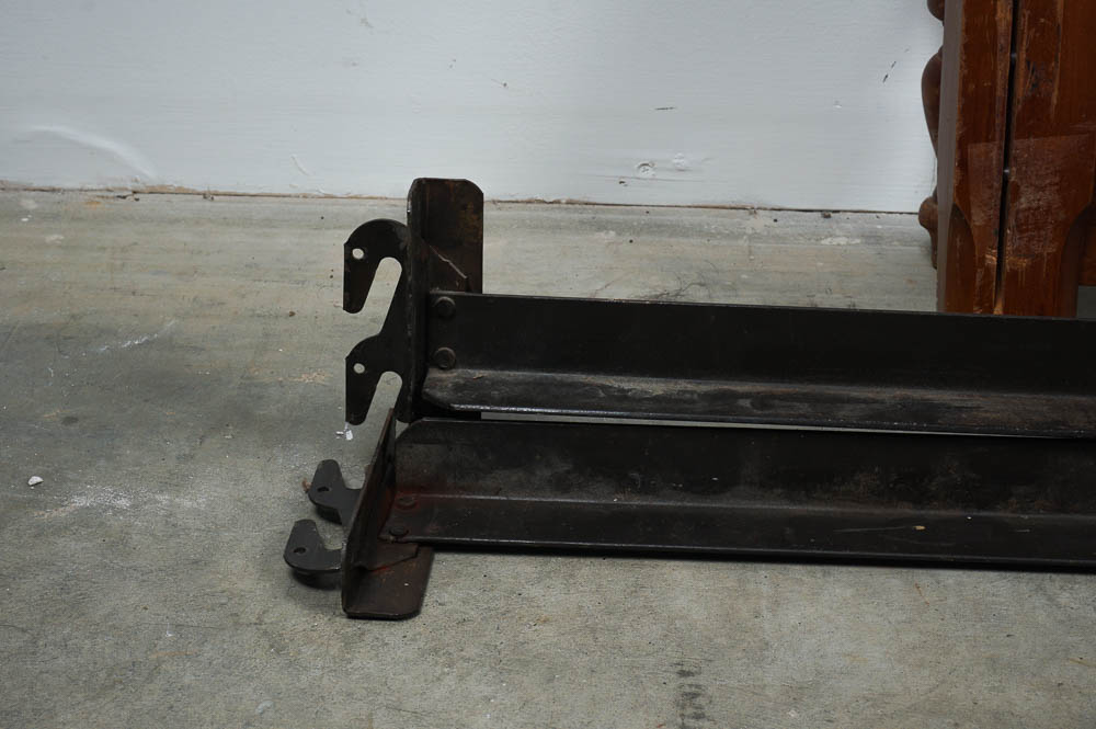 Full Size Cherry Bed Frame With Spindle and Shield Embellishments