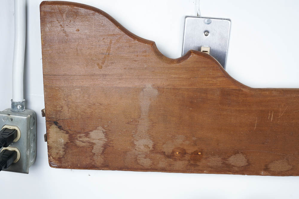 Pine Full Size Bed Frame with Scrolling Details