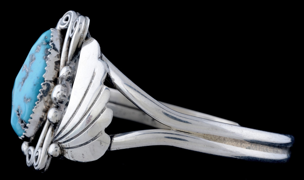 Archie Martinez Navajo Sterling and Turquoise Cuff