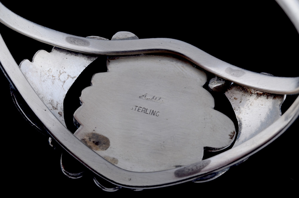 Archie Martinez Navajo Sterling and Turquoise Cuff