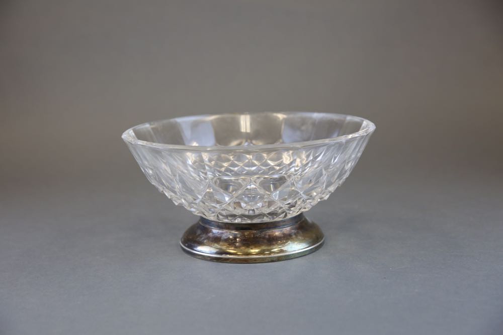 Two Crystal Bowls and Crystal Tic Tac Toe Game