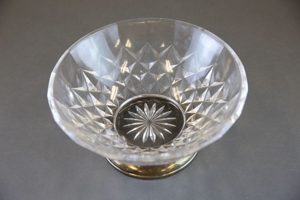 Two Crystal Bowls and Crystal Tic Tac Toe Game