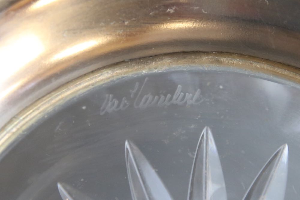 Two Crystal Bowls and Crystal Tic Tac Toe Game