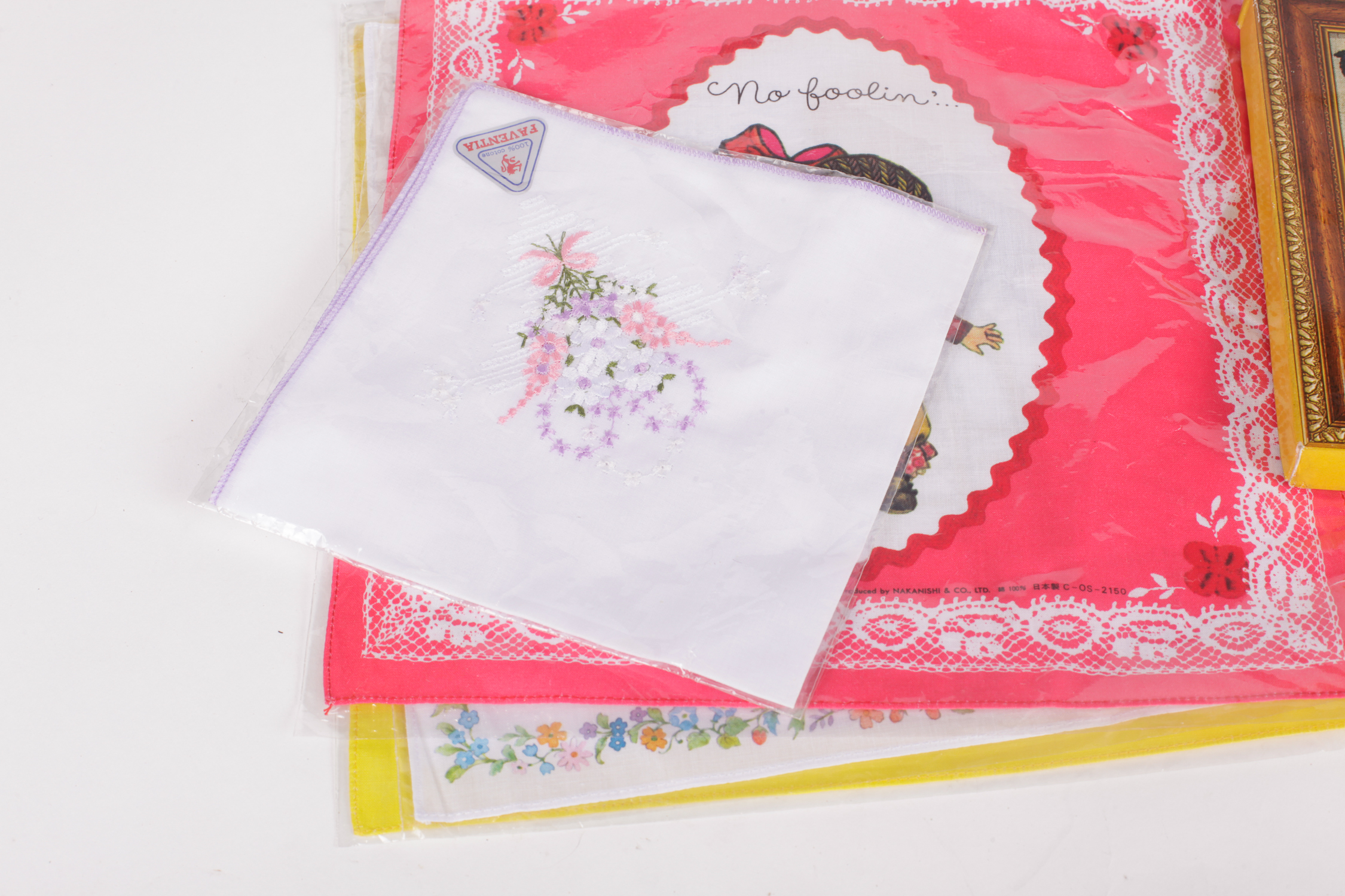 Vintage Handkerchiefs and Nutcracker