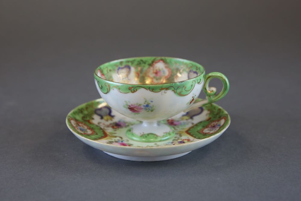 Collection of Vintage Porcelain Teacups and Saucers