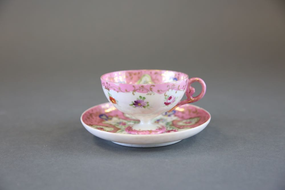 Collection of Vintage Porcelain Teacups and Saucers