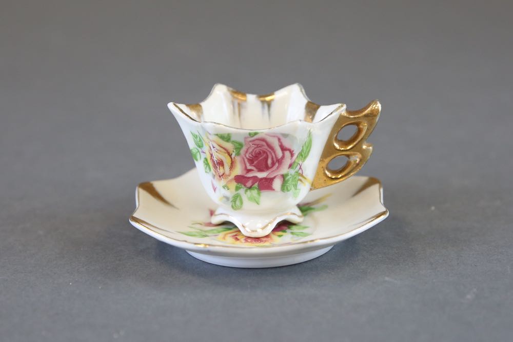Collection of Vintage Porcelain Teacups and Saucers