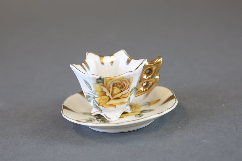 Collection of Vintage Porcelain Teacups and Saucers