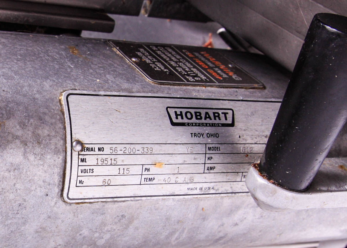 Hobart Industrial Slicer