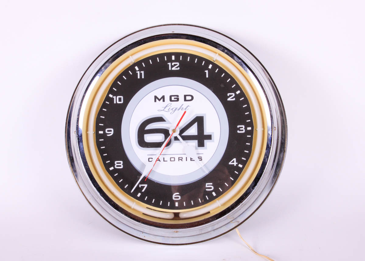 Coors and Miller Genuine Draft Bar Clocks