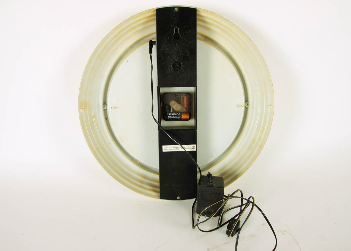 Coors and Miller Genuine Draft Bar Clocks