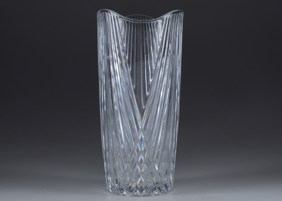 Modern Style Pressed Glass Vase