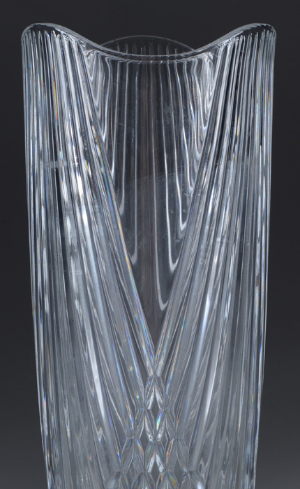 Modern Style Pressed Glass Vase