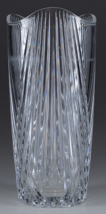 Modern Style Pressed Glass Vase