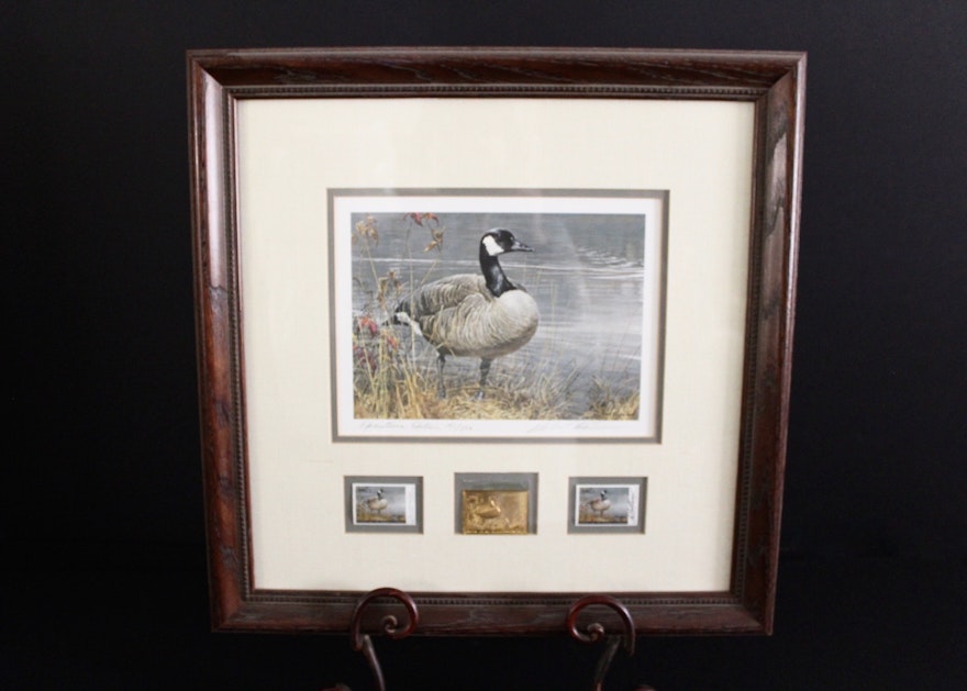 Robert Bateman Signed Limited Edition Print and Stamps