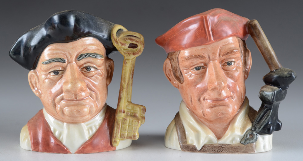 Five Royal Doulton Small Character Jugs
