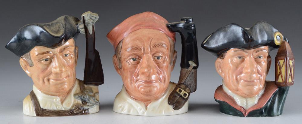 Five Royal Doulton Small Character Jugs