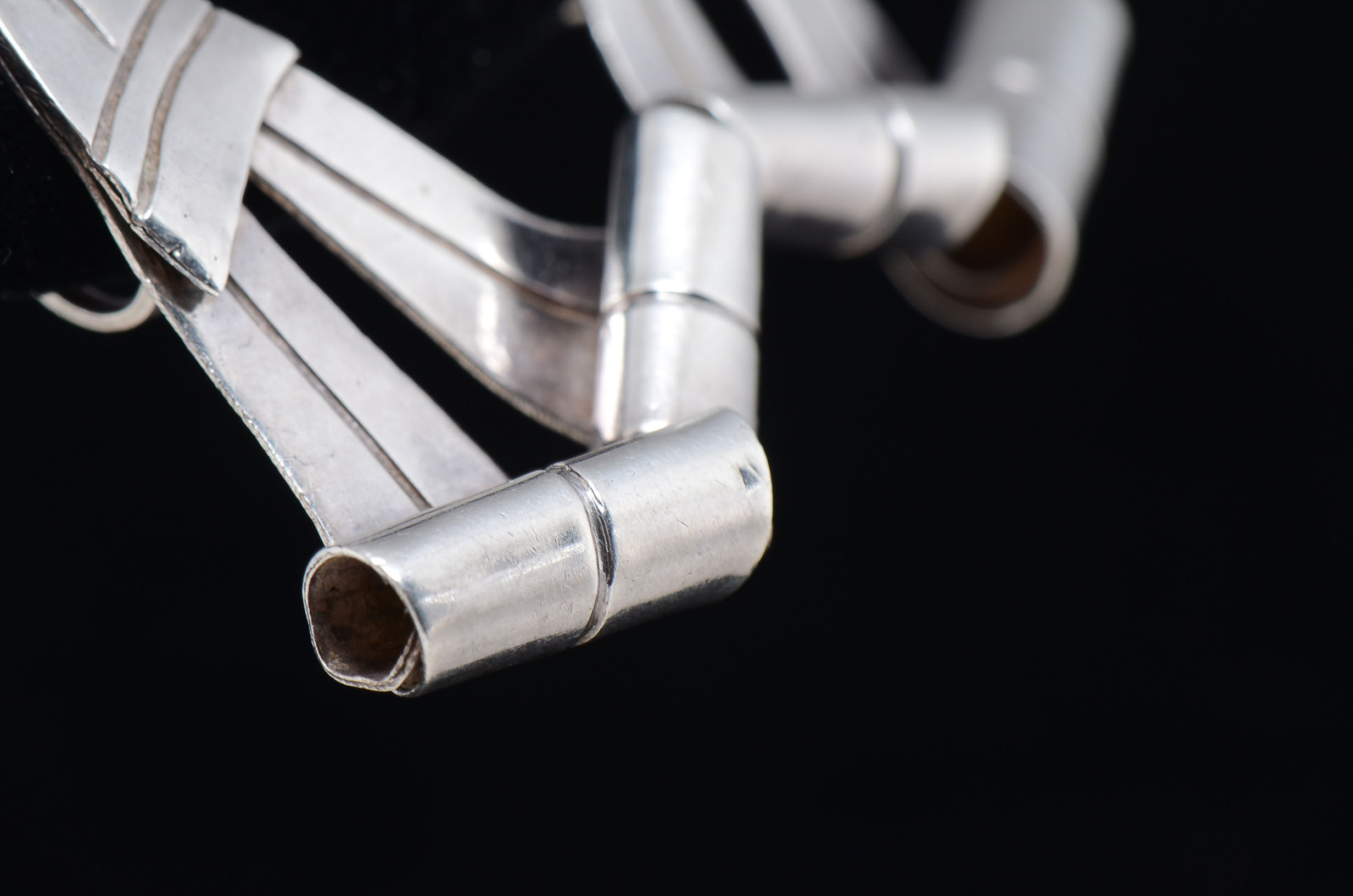 Pair of Vintage William Spratling Taxco, Mexico Sterling Earrings