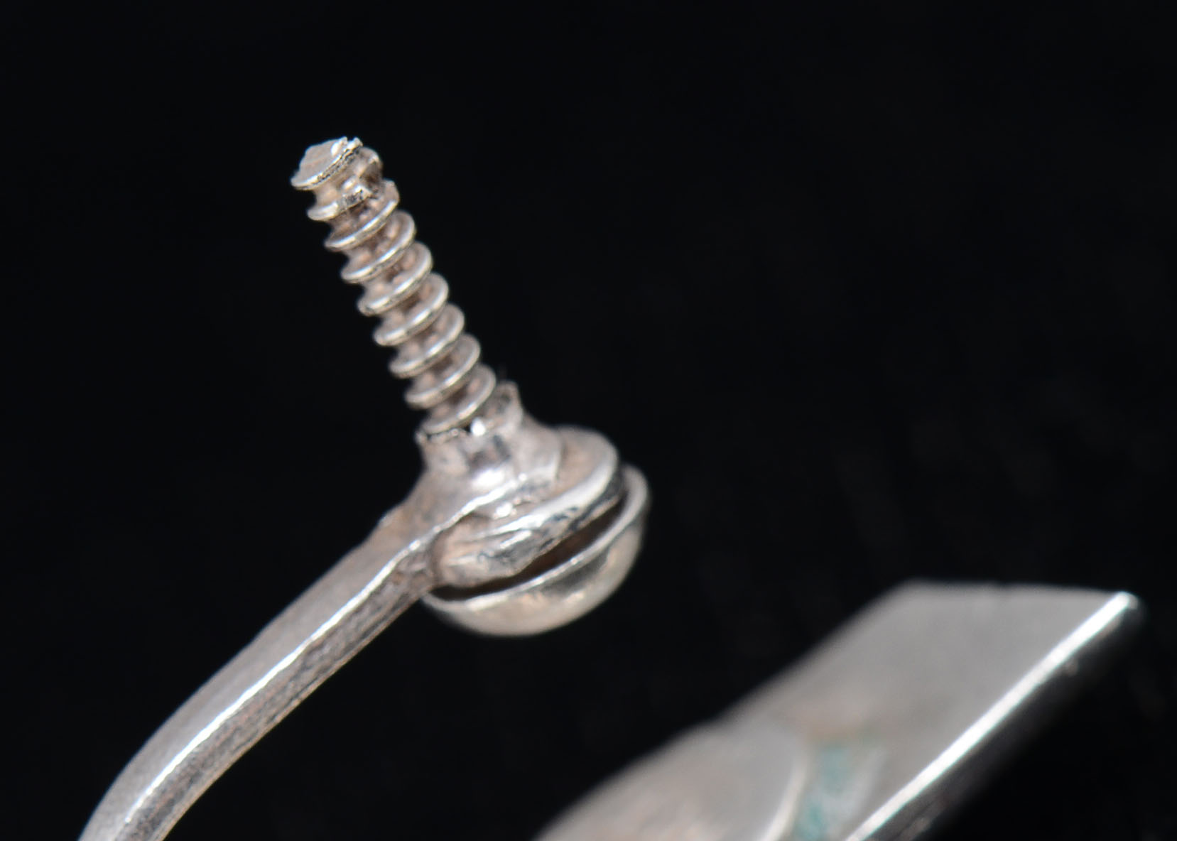 Pair of Vintage William Spratling Taxco, Mexico Sterling Earrings