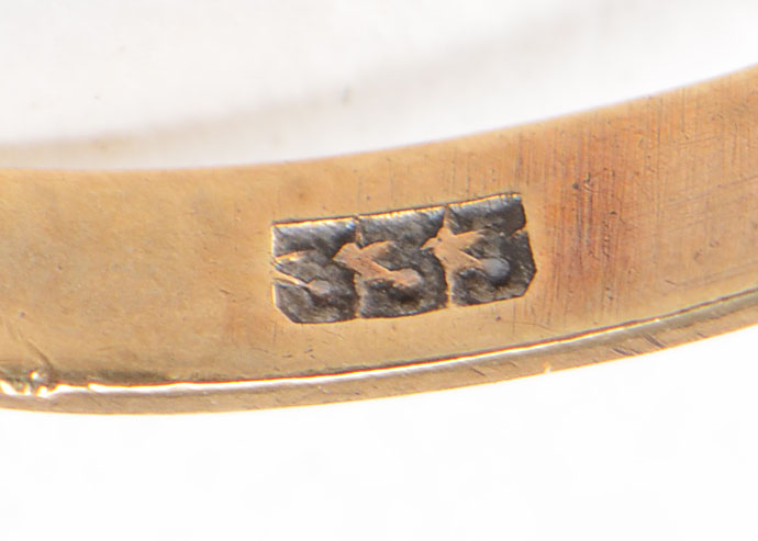 8K Yellow Gold Egyptian Revival Neferetti Coin Ring