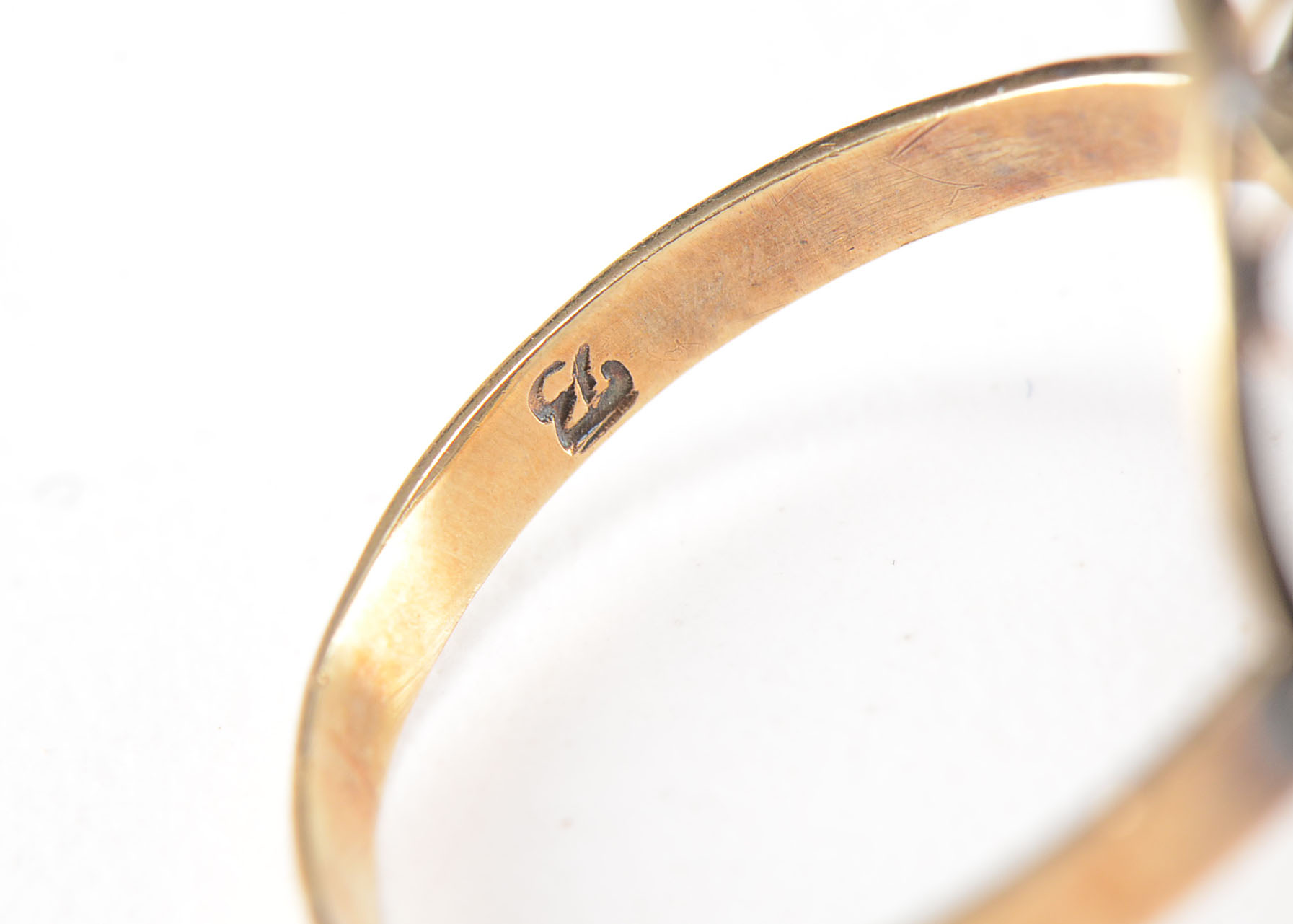 8K Yellow Gold Egyptian Revival Neferetti Coin Ring