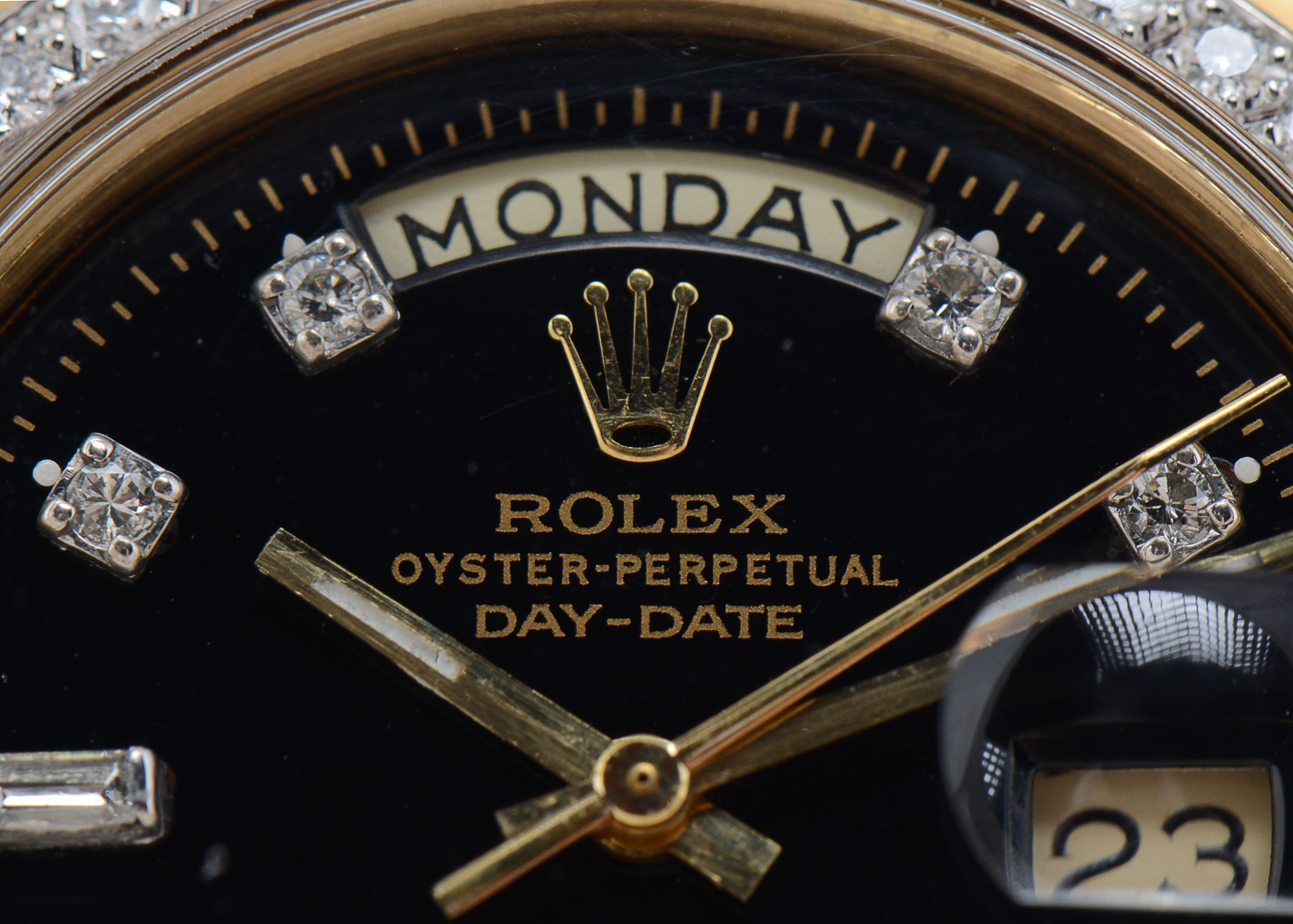 Rolex Perpetual Day-Date 1803 President 18K Gold Diamond Watch