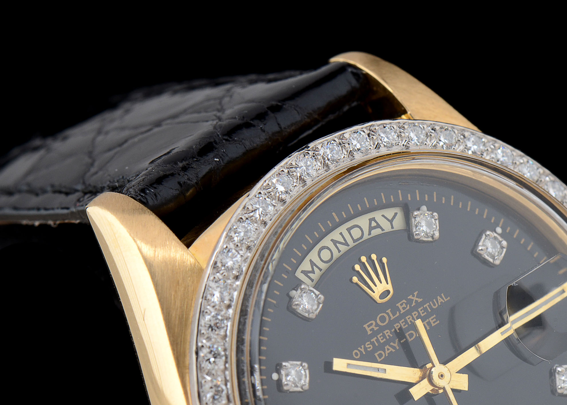 Rolex Perpetual Day-Date 1803 President 18K Gold Diamond Watch